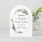 Invitation Smoky Frame or chic mariage (Debout devant)