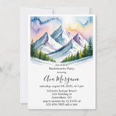 Invitation Smoky Mountains Winter Bachelorette Party (Devant)