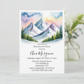 Invitation Smoky Mountains Winter Bachelorette Party (Debout devant)