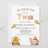 Invitation S'more Bonfire Smoresecond Anniversaire (Devant)
