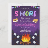 Invitation S'more Campfire S'more Amusants Amis Anniversaire (Devant)