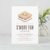 Invitation S'more Fun Kawaii 1er anniversaire (Debout devant)