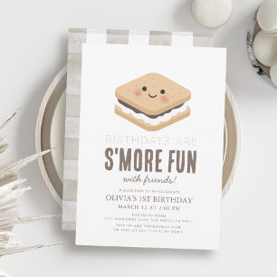 Invitation S'more Fun Kawaii 1er anniversaire