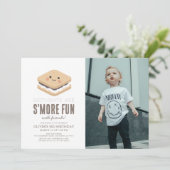 Invitation S'more Fun Kawaii Photo de l'anniversaire de l'enf (Debout devant)
