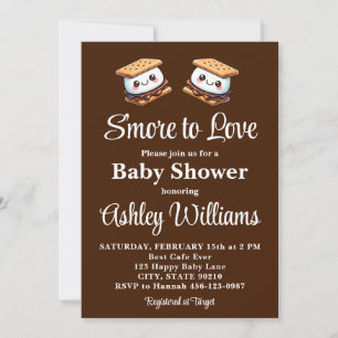 Invitation S'more to Love Amusement Baby shower extérieur de 