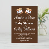 Invitation S'more to Love Amusement Baby shower extérieur de  (Debout devant)