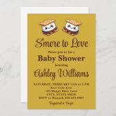 Invitation S'more to Love Baby shower Fun Automne Hiver (Devant / Derrière)