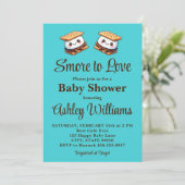Invitation S'more to Love Baby shower Fun Automne Hiver (Debout devant)