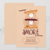 Invitation S'mores (Devant / Derrière)