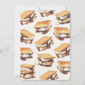 Invitation S'mores Automne Bonfire Extérieur Anniversaire (Dos)