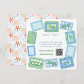 Invitation snail mail art club (Devant / Derrière)