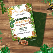 Invitation SNAKES Thème Anniversaire