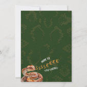 Invitation SNAKES Thème Anniversaire (Dos)