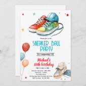 Invitation Sneaker Birthday Party invite (Devant / Derrière)