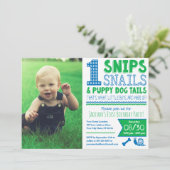 Invitation Snids, escargots & Tails Chien Chien Chien 1er ann (Debout devant)