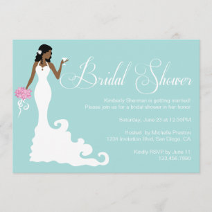 Invitation snob de Fête de la mariée de jeune