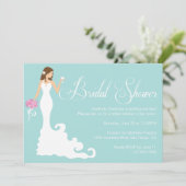 Invitation snob de Fête de la mariée de jeune (Debout devant)