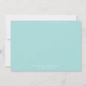 Invitation snob de Fête de la mariée de jeune (Dos)