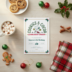 Invitation Snoopy   Cookies et cacao Anniversaire