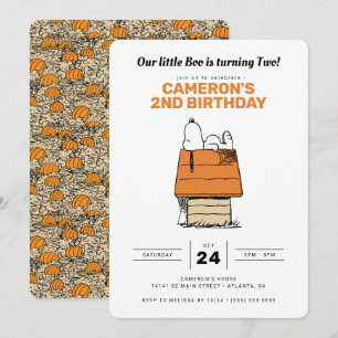 Invitation Snoopy Notre Petit Boo fête ses deux ans