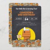 Invitation Snoopy | Notre petit fantôme a deux ans (Devant / Derrière)