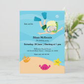 Invitation Snorkeling (Debout devant)