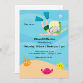 Invitation Snorkeling (Devant / Derrière)