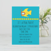 Invitation Snorkeling Fish Anniversaire de enfant Pool Party (Debout devant)