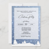 Invitation Snow Hillside Noël (Devant)