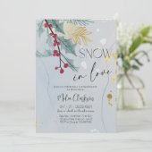 Invitation Snow in Love | Christmas Bridal Shower Party (Debout devant)