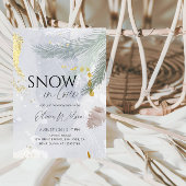 Invitation Snow in Love Winter Bridal Shower - Elegant Frost