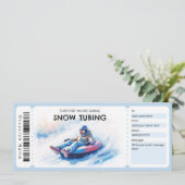 Invitation Snow Tubing Gift Certificate (Debout devant)