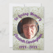 Invitation Snowball Bush Love Memory Photo Card (Devant)