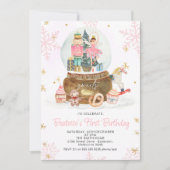 Invitation Snowball Globe Nutcracker Sugar Plum Fairy Sweets (Devant)