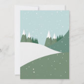 Invitation Snowboard Anniversaire Fête Pistes Ski Neige (Dos)