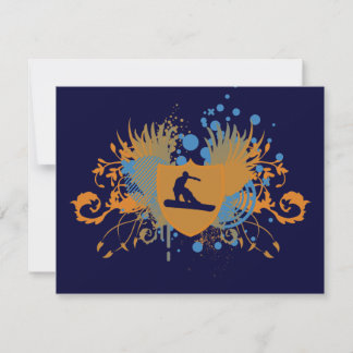 Invitation snowboardeur hi-fi