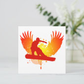 Invitation snowboardeur hi-fi (Debout devant)