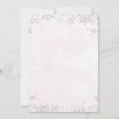 Invitation Snowflake Bow baby shower  (Dos)