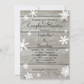 Invitation Snowflake Couple's Shower Time to Drink Champagne (Dos)
