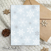 Invitation Snowflake Excitée à la neige Cute Blue Boy Baby sh