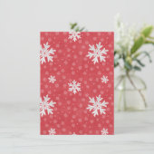 Invitation Snowflakes à l'invitation de Noël (Debout devant)