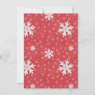 Invitation Snowflakes à l'invitation de Noël