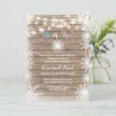 Invitation Snowflakes bois genre révéler l'invitation (Debout devant)