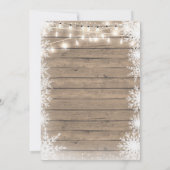 Invitation Snowflakes bois genre révéler l'invitation (Dos)