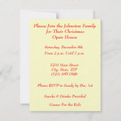 Invitation Snowflakes Christmas Open House (Dos)