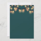 Invitation Snowflakes, Deers, Lumières Compagnie fête Noël (Dos)