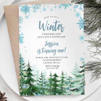 Snowflakes d'hiver Onederland 1er anniversaire