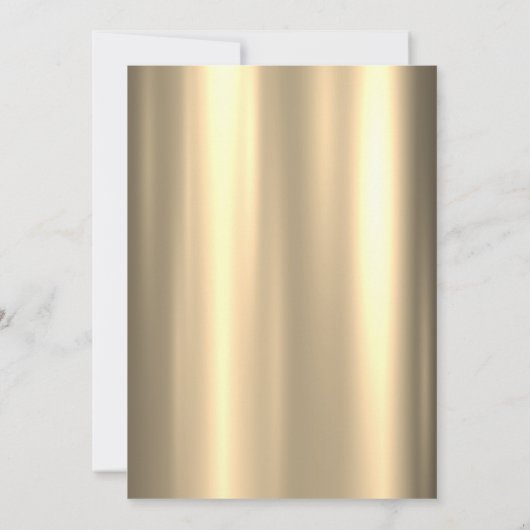 Invitation Snowflakes en or, Boules en verre Bow Christmas Co (Dos)