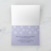 Invitation Snowflakes Mobile Holiday Card (Intérieur)