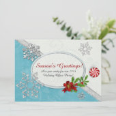 Invitation Snowflakes & Peppermenthe BUREAU DE VACANCES ACCUE (Debout devant)